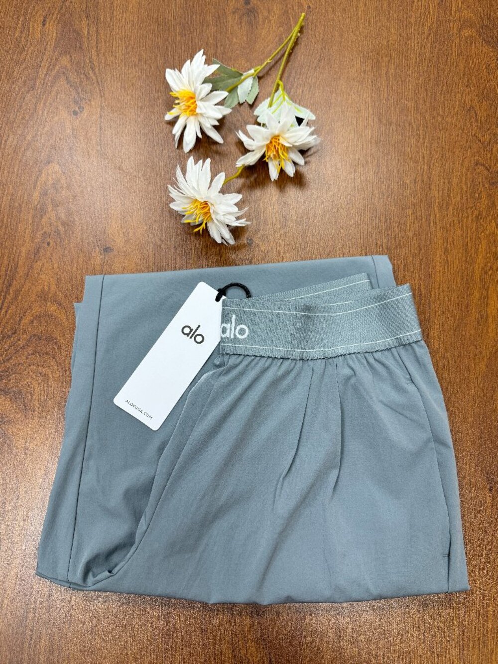 ALO Yoga Women’s Steel Grey Wide Leg Trousers  (Regular)⚡ NWT - Picture 5 of 5